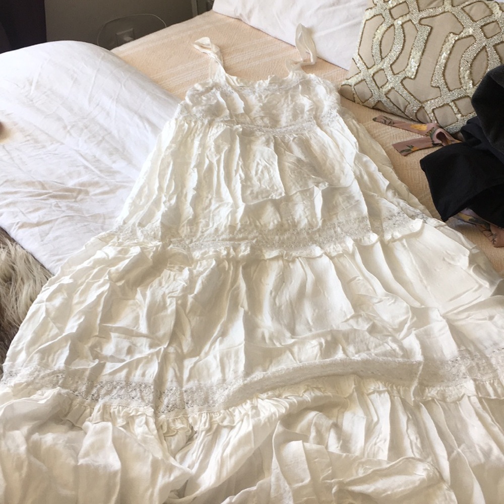 Free People lace trim maxi